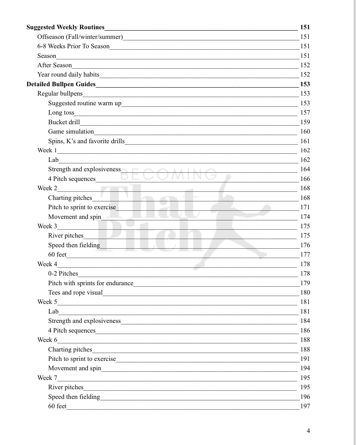 13 Week Pitching Training Guide for the Offseason (for all pitching levels) E-BOOK